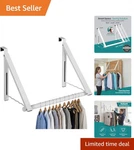 Durable Over Door Rack With Hooks - Organize Towels & Clothes Effortlessly. Fixed Price $59.99.