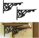 Cast Iron Shelf Brackets (set Of 2) 10.5 Cm X 15.5 (4 6 In) Victoria. Fixed Price $35.99.