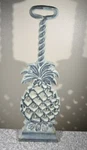 Vtg 2001 Virginia Metalcrafters Williamsburg Cast Iron Pineapple Door Stop 15.5". Fixed Price $46.00.