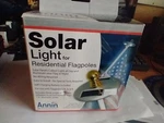 Annin Flagmakers Residential Pole Mini Solar Light, Silver. Fixed Price $19.00.