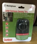 Westinghouse 2-OUTLET Darkness Sensing Countdown Timer Outdoor Nib. Fixed Price $17.00.