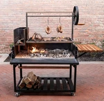Argentine Santa Maria Bbq Grill With Adjustable Grates & Acacia. Fixed Price $2498.99.