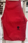 Red Weber Grill Barbecue Apron Adjustable Straps Large Pockets Hook For Tools. Fixed Price $14.00.