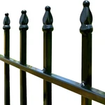 Metal Garden Fence 24 In. High Wrought Iron Decorative Border Landscape Fencing. Fixed Price $221.76.