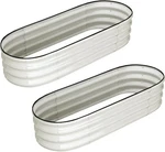 2 Pcs Galvanized Raised Bed Outdoor 4.5 1 Ft Gardening Planter Box. Fixed Price $63.00.