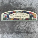 Vintage Wooden Quilt Sign Country Folk Art Wall Decor Crafting Room 16. Fixed Price $21.87.