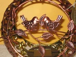 Garden Meadow Gerson Solar Metal Orb Dual Songbirds Light 72179KS - Tested Works. Fixed Price $23.00.