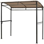 7'X4.5' Grill Gazebo Outdoor Patio Garden Bbq Canopy Shelter Storage Hook Brown. Fixed Price $119.99.