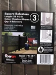 Fiberon Deck Balusters Square Outdoor 33 1/2" (chestnut Brown) Composite 5 Pack. Fixed Price $15.95.