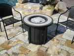Hiland 30" Round Tile Top Fire Pit - Az Patio Heaters. Fixed Price $249.00.