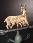 Vintage Cast Iron Deer Fawn Table Top Mcm. Fixed Price $59.99.