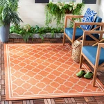 Safavieh Courtyard Collection 53 X 77 Terracotta Bone CY6918 Trellis Indoor/. Fixed Price $118.05.