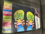Evergreen Magnetic Mailbox Cover Island Flip Flops Summer Design + House Numbers. Fixed Price $16.00.
