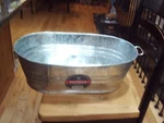 Behrens Manufacturing 001703 Galvanized Hot Dipped Oval Tub. Fixed Price $25.00.