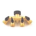 New Mintcraft 1590611 Brass 4 Way Manifold Garden Water Hose Swivel Valve. Fixed Price $18.99.