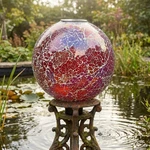 Pearl Pink Mosaic Gazing Ball With Solar Light - 10 By Sunnydaze. Fixed Price $75.95.