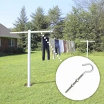 Hampton 02-3489-200 Stainless Steel Medium Clothesline Hook 160 Lbs. (pack Of 5). Fixed Price $27.43.