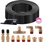 50FT Air Hose Brass Fittings Kit 11PCS 1/4" Od Quick Push To Connect Dot. Fixed Price $35.68.
