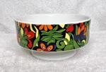 1963 Holt Howard Orange Daisy Red Flower Pedestal Bowl #7133 In Great Shape. Fixed Price $18.50.