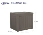 Suncast Outdoor Storage 22-GALLON Taupe Plastic Deck Box. Fixed Price $52.24.