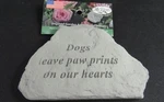 Kay Berry Dogs Leave Paws Prints Our Hearts Memorial Stone. Fixed Price $14.83.