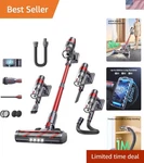 55 Decibel Cordless Vacuum - 600W Power, Optimal For Carpet & Floor Cleaning. Fixed Price $128.99.