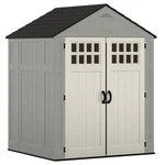 Suncast Everett 6 X 5 Ft. Storage Equipment Shed W/double Door Entry, Dove Gray. Fixed Price $899.00.
