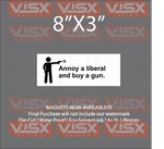 Annoy Liberal And Buy Gun Magnet Or Bumper Sticker Funny Nra Rifle Amendment. Fixed Price $10.74.