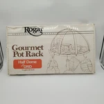Rogar Black Gourmet Half Dome With Grid Pot Rack. Fixed Price $71.99.