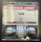 Tell Manufacturing CL100006 Storeroom Lockset, Satin Stainless Steel. Fixed Price $49.99.