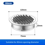 1PCS 70-300MM Round Stainless Steel Air Vent Grille Insect Protection Home Exter. Fixed Price $34.93.