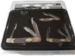 Schrade - Timer 3PCS Brown Folder Gift Set + Tin Free Shipping. Fixed Price $37.99.