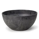 Novelty Indoor Outdoor Artstone Napa Bowl Planter, Black, 10IN. Fixed Price $26.17.
