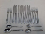17 Pcs Oneida Stainless Flatware Seymour Salad - Knives Spoons Forks. Fixed Price $42.95.