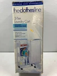 3 Tier Laundry Cart W/removable Canvas Bag & Easy Glide Casters. Fixed Price $14.99.