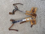 Vintage Klein Tools 8210 L/r Tree Pole Climbing Spikes Gaffs Adjustable Leather. Fixed Price $125.00.