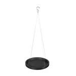 Ecopots Indoor/outdoor Round Plastic Hanging Planter Saucer, Dark Grey 14IN. Fixed Price $39.95.
