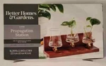 Bhg 4PC Plant Propagation Station Clear Vases Wood Stand Better Homes & Gardens. Fixed Price $19.99.
