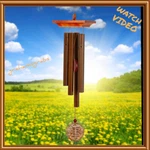Woodstock Amber Chime Wind With Cherry Finish Ash - Wabr Free Shipping. Fixed Price $42.00.