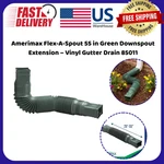 Amerimax Flex-a-spout 55 Green Downspout Extension Vinyl Gutter Drain 85011. Fixed Price $12.67.