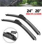 24"+20" Windshield Wiper Blades Fit For Mercury Monterey 2004-2007 J Hook 2PCS. Fixed Price $14.39.