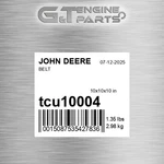 TCU10004 Belt Fits John Deere (surplus Open Box). Fixed Price $97.69.