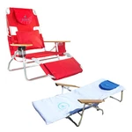 Ostrich The Deluxe 3N1 Lightweight Outdoor Beach Lounge Chair W/ Footrest, Aqua. Fixed Price $177.98.
