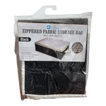 Home Collections Underbed Storage Bag Black Fabric Zippered Clear Vinyl Top. Fixed Price $21.52.