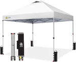 Crown Shades 10X10 Pop Up Canopy White Patented Center Lock With Bag Stakes. Fixed Price $128.24.
