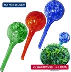Evelots Plant Watering Globes (3 Pack) - Hand Blown Glass Automatic Irri. Fixed Price $28.11.
