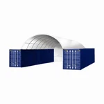 20X40 Container Shelter Canopy & Back Panel* 18OZ Pvc - Industrial Storage. Fixed Price $2899.00.