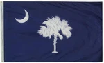 South Carolina State Flag Nylon 3X5 Ft With Crescent Moon & Palmetto Tree Design. Fixed Price $20.99.
