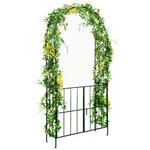 Garden Arbor Trellis With Gate 7.5' Patio Archway Pergola For Wedding. Fixed Price $79.99.
