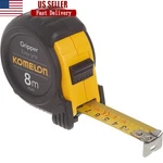8M Steel Measuring Tape Rubber Grip Ergonomic Design Nylon Coated Accurate Tool. Fixed Price $25.39.